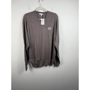 NWT* Peter Millar MISSISSIPPI STATE BULLDOGS Merino Wool V-Neck Sweater XL